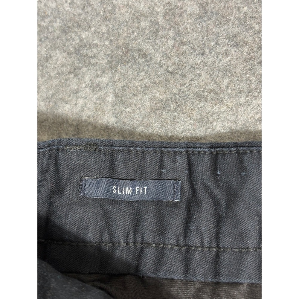 Nautica Mens Chino Pants 34x32 Black Stretch Cotton Flat Front Trousers Casual - Picture 5 of 10